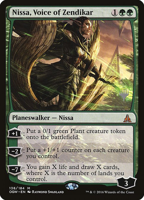 Nissa, Voice of Zendikar (POGW) (#138p)