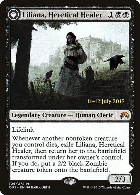 Liliana, Heretical Healer // Liliana, Defiant Necromancer (PORI) (Foil) (#106s)