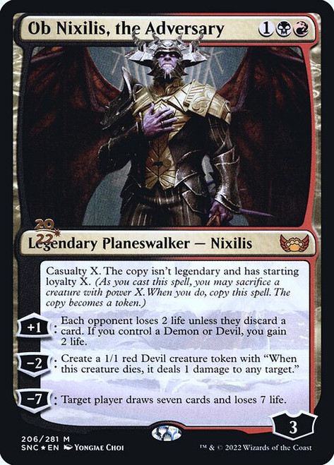 Ob Nixilis, the Adversary (PSNC) (Foil) (#206s)