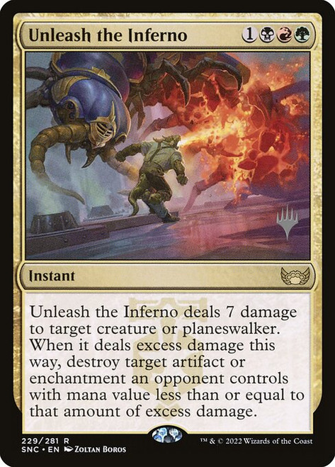Unleash the Inferno (PSNC) (Foil) (#229p)