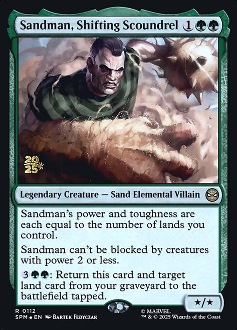 Sandman, Shifting Scoundrel (PSPM) (Foil) (#112s)