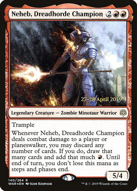 Neheb, Dreadhorde Champion (PWAR) (Foil) (#140s)