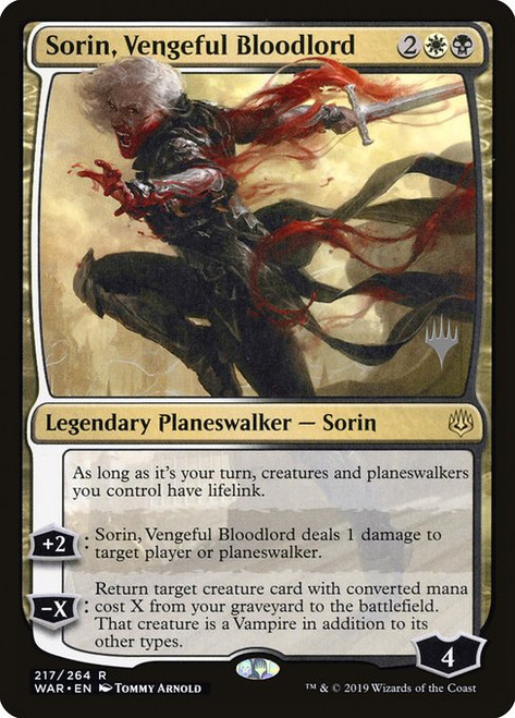 Sorin, Vengeful Bloodlord (PWAR) (#217p)