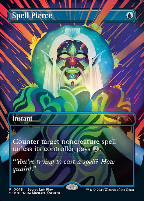 Spell Pierce (SLP) (Foil) (Borderless) (#18) Spell Pierce (SLP) (Foil) (Borderless) (#18)