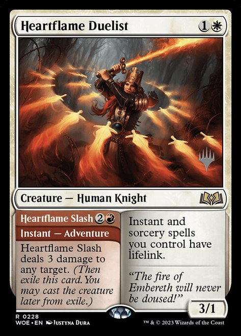 Heartflame Duelist // Heartflame Slash (PWOE) (Foil) (#228p)