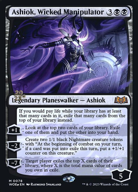 Ashiok, Wicked Manipulator (PWOE) (Foil) (#78s)