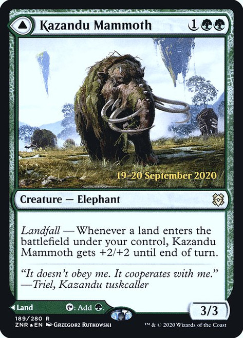 Kazandu Mammoth // Kazandu Valley (PZNR) (Foil) (#189s)