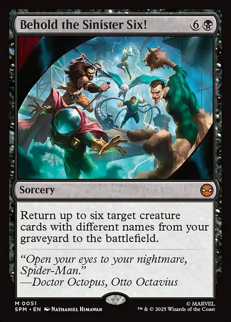 Behold the Sinister Six! (SPM) (Foil) (#51)