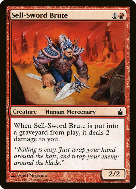 Sell-Sword Brute (RAV) (Foil) (#142)