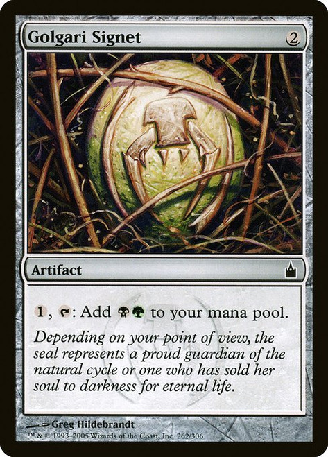 Golgari Signet (RAV) (Foil) (#262)