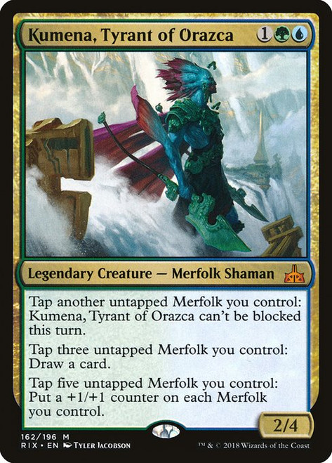 Kumena, Tyrant of Orazca (RIX) (Foil) (#162)