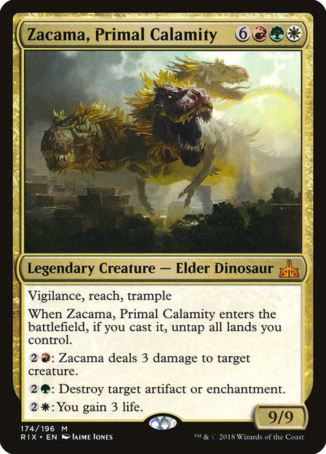 Zacama, Primal Calamity (RIX) (Foil) (#174)