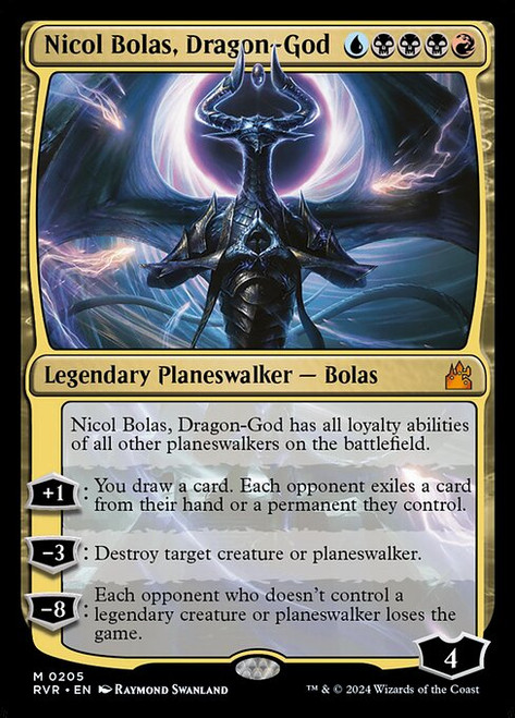 Nicol Bolas, Dragon-God (RVR) (Foil) (#205)