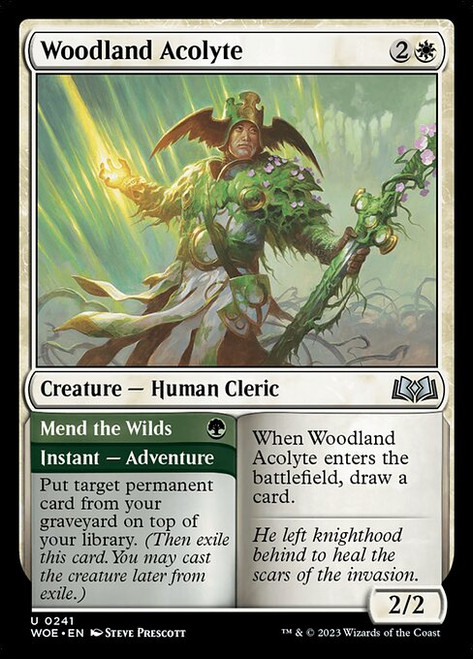 Woodland Acolyte // Mend the Wilds (WOE) (#241)