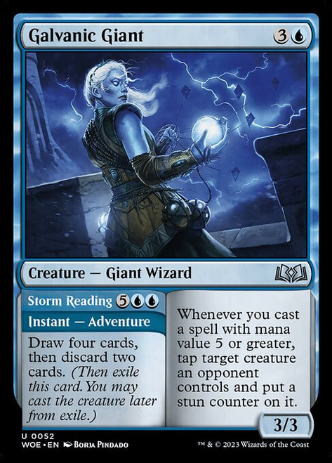 Galvanic Giant // Storm Reading (WOE) (#52)