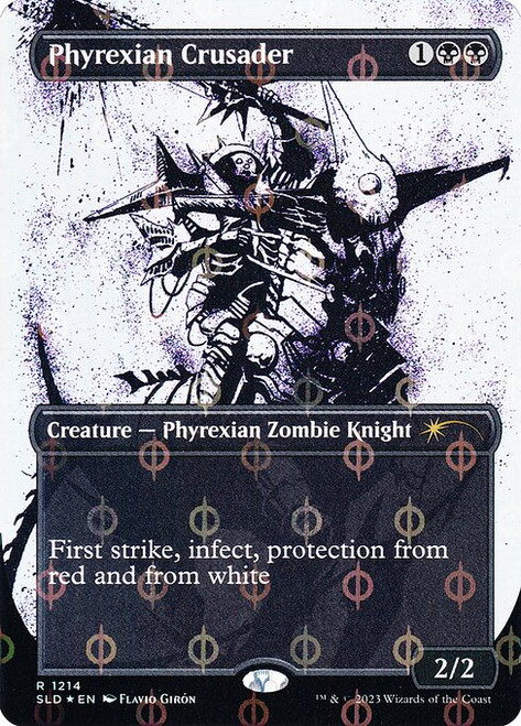 Phyrexian Crusader (SLD) (Step-and-Compleat Foil) (Full Art) (#1214)