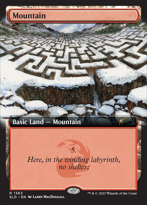 Mountain (SLD) (Foil) (Extended Art) (#1362)
