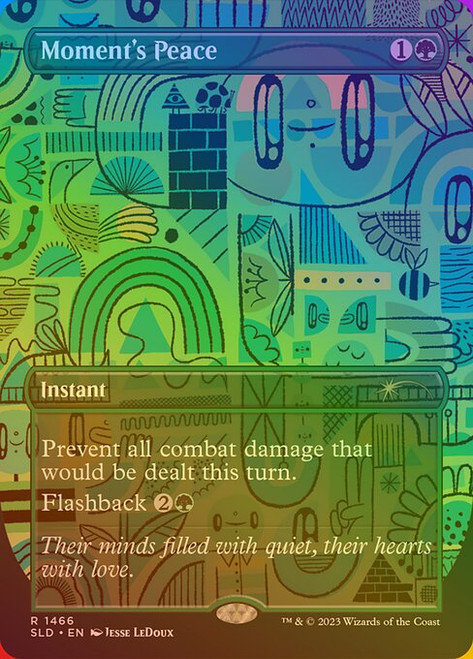 Moment's Peace (SLD) (Rainbow Foil) (Borderless) (#1466★)