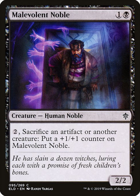 Malevolent Noble (ELD) (Foil) (#95)