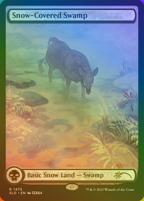 Snow-Covered Swamp (SLD) (Rainbow Foil) (Full Art) (#1475★)