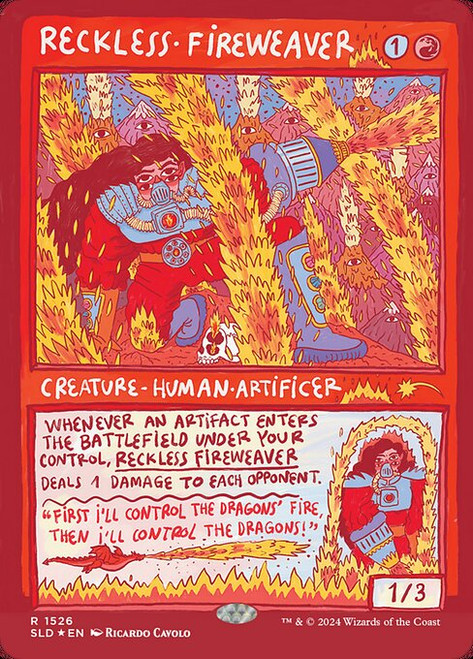 Reckless Fireweaver (SLD) (Rainbow Foil) (#1526)