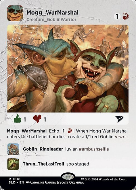 Mogg War Marshal (SLD) (Rainbow Foil) (Borderless) (#1618)