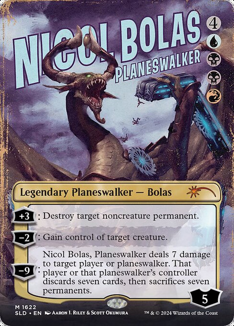 Nicol Bolas, Planeswalker (SLD) (Rainbow Foil) (Borderless) (#1622)