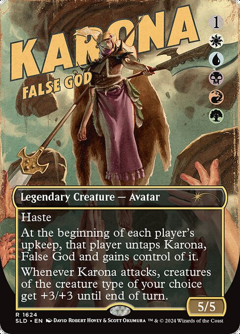 Karona, False God (SLD) (Borderless) (#1624)