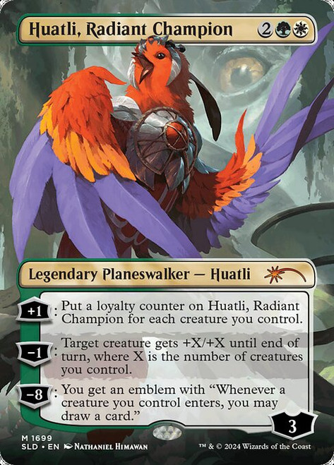 Huatli, Radiant Champion (SLD) (Borderless) (#1699)