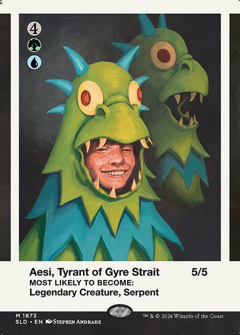 Aesi, Tyrant of Gyre Strait // Aesi, Tyrant of Gyre Strait (SLD) (Foil) (Borderless) (#1873)