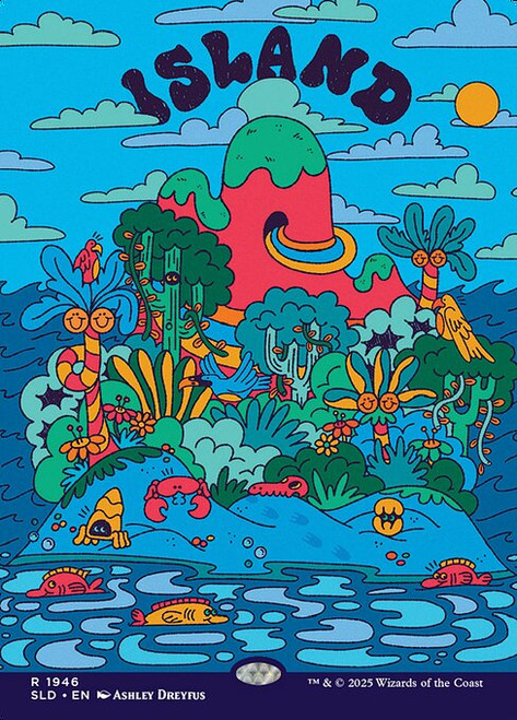 Island (SLD) (Foil) (Borderless) (#1946)