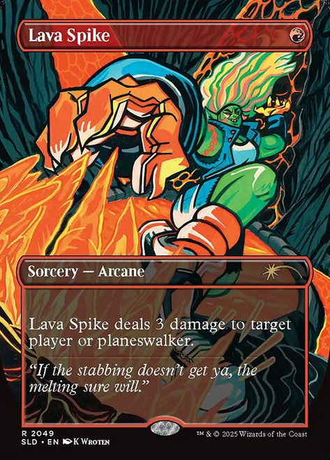 Lava Spike (SLD) (Foil) (Full Art) (#2049)