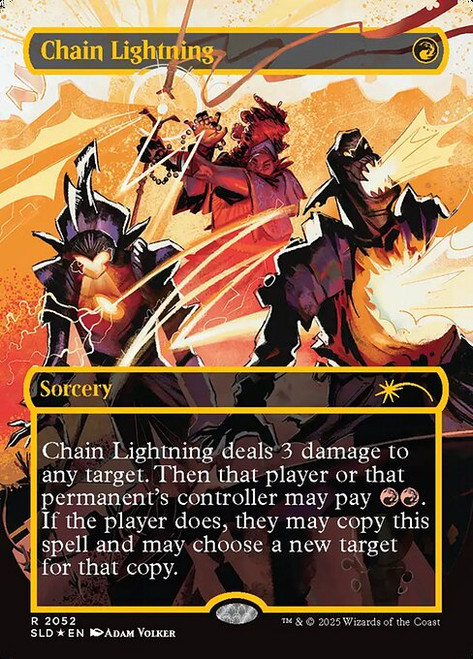 Chain Lightning (SLD) (Foil) (Borderless) (#2052)