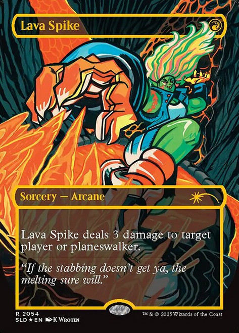 Lava Spike (SLD) (Raised Foil) (Borderless) (#2054)