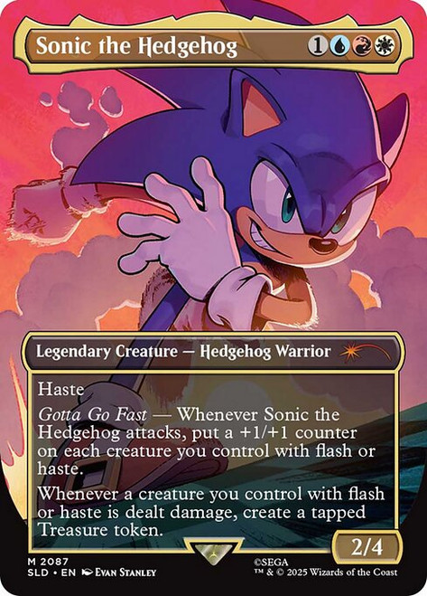 Sonic the Hedgehog (SLD) (Foil) (Borderless) (#2087)