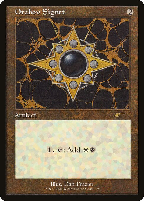 Orzhov Signet (SLD) (FoilEtched) (#294)