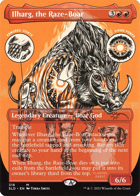 Ilharg, the Raze-Boar (SLD) (FoilEtched) (Full Art) (#318)