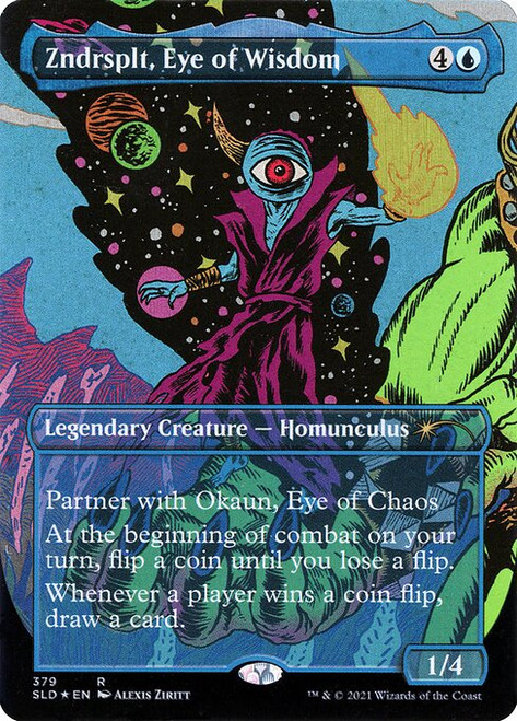 Zndrsplt, Eye of Wisdom // Zndrsplt, Eye of Wisdom (SLD) (Foil) (Borderless) (#379)