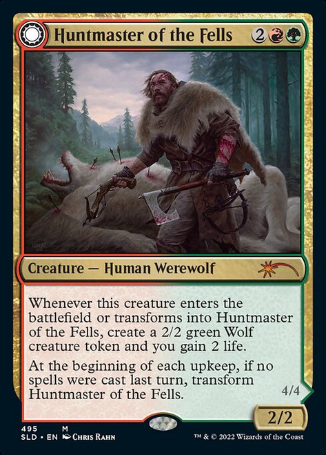 Huntmaster of the Fells // Ravager of the Fells (SLD) (#495)