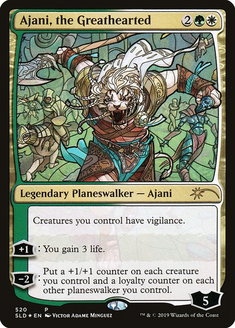 Ajani, the Greathearted (SLD) (Foil) (#520)