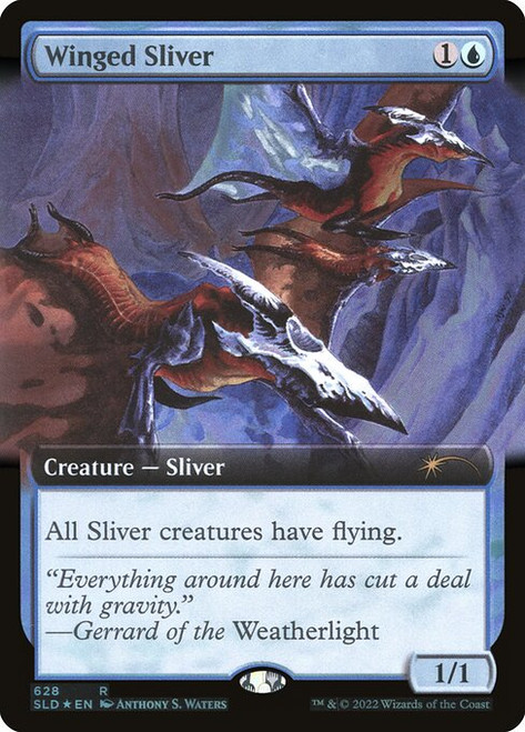 Winged Sliver (SLD) (Foil) (Extended Art) (#628)