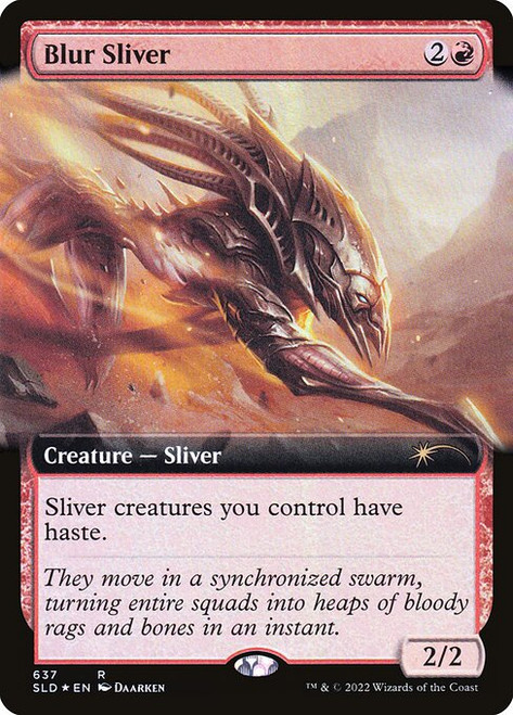 Blur Sliver (SLD) (Foil) (Extended Art) (#637)