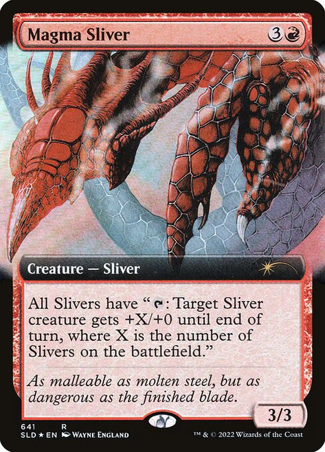 Magma Sliver (SLD) (Foil) (Extended Art) (#641)