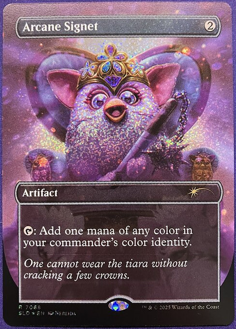 Arcane Signet (SLD) (Confettifoil) (Borderless) (#7068)