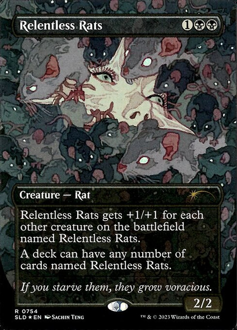 Relentless Rats (SLD) (Foil) (Borderless) (#754)