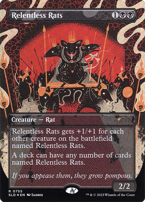 Relentless Rats (SLD) (Foil) (Borderless) (#755)