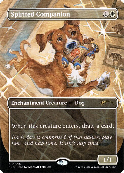 Spirited Companion (SLD) (Foil) (Borderless) (#896)