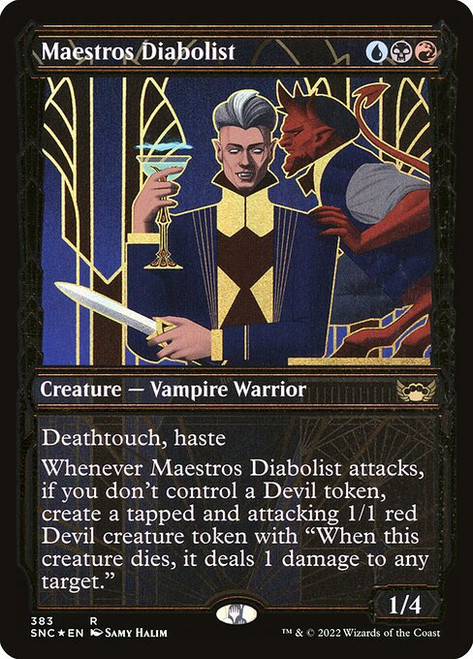 Maestros Diabolist (SNC) (Gilded Foil) (Showcase) (#383)