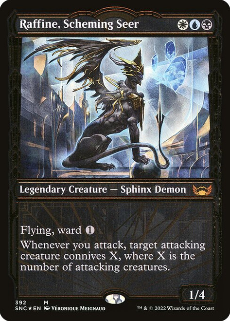 Raffine, Scheming Seer (SNC) (Gilded Foil) (Showcase) (#392)