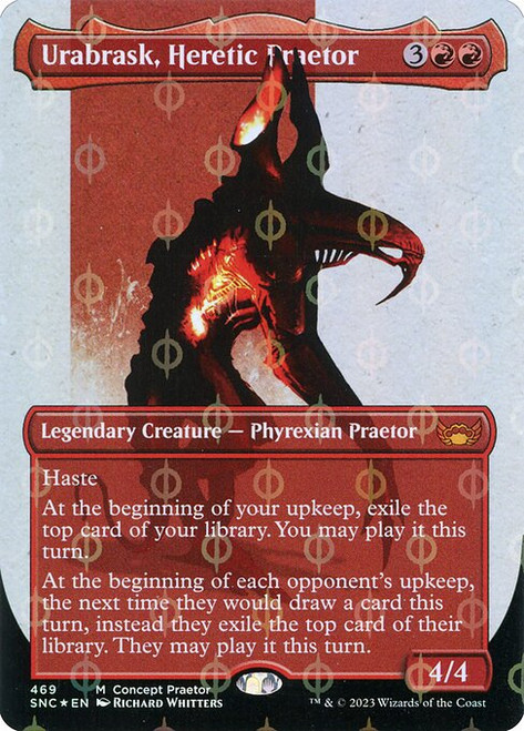 Urabrask, Heretic Praetor (SNC) (Step-and-Compleat Foil) (Full Art) (#469)